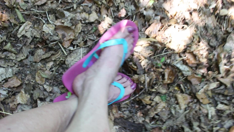 Lilly Disgrace: Sissy Feet in the Woods