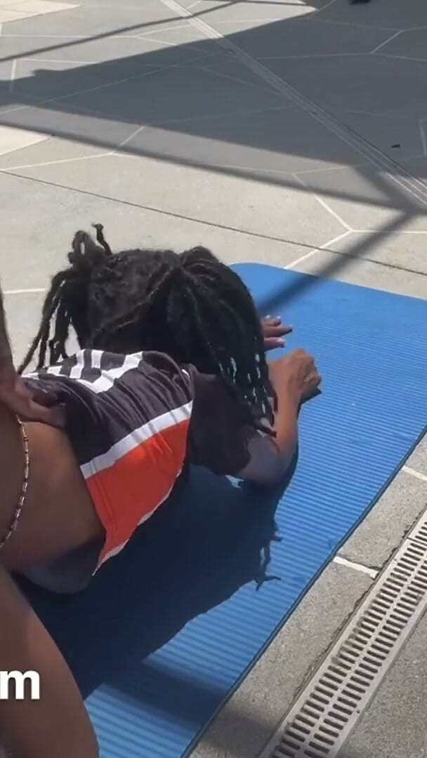 Faeandcheta: Ebony Slut Fucks Coach for Spot on Team