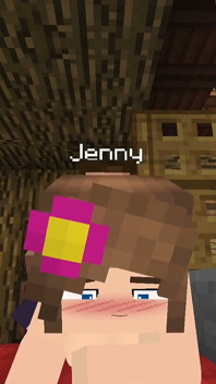 Minecraft Jenny Mod šukání Jenny v kundičce a kouření
