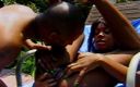Black Jass: Сексуальную нубийскую крошку трахают на улице