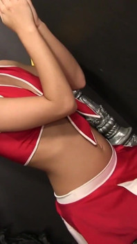 Dakota Skye kneels down and does perfect cock sucking from gloryhole