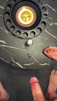 Cum Challenge Threesome CFNM for Christmas and Fun with Balls Playing and Accidental Ruined Orgasm