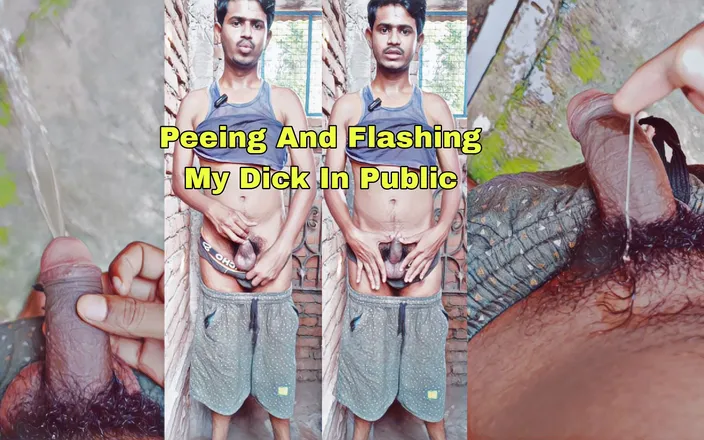Wild Horse: Pissing in Place and Flashing My Big Cock