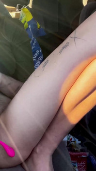 Highway Masturbation & Cum Eating