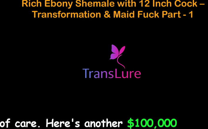 TransLure: English Audio Sex Story Rich Ebony Shemale with 12 Inch Cock -...