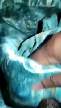 81 Satin Handjob - Cum on Satin Silky Green Print Saree of Neighbor Stepaunty