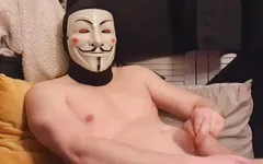 Watch Me Wank Till I Cum Whilst Wearing a Mask