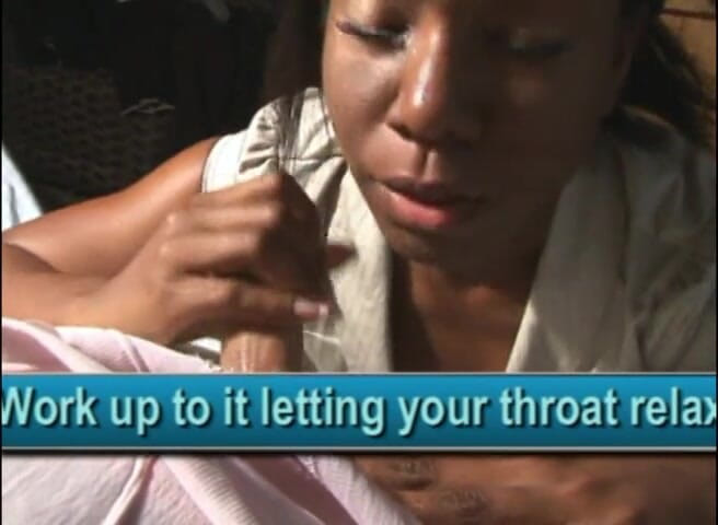 Black Magic Babes: Brown girl sucking dick