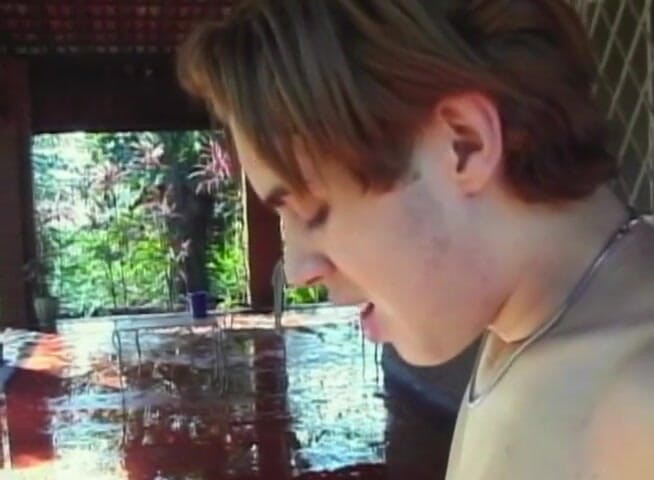 Bareback TV: Brazilian twinks pounding outside