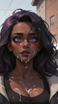La migliore scopata di un ebano su una strada nevosa! il Piacere della Regina dai capelli viola in Ebano XXX.