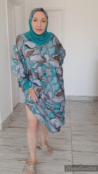 Hot Busty MILF in Oriental Outfit: Cosplay Striptease with Fant in the End