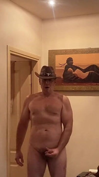 A Lonely Cowboy Masturbating