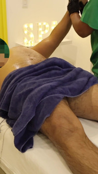 Leyne rodriguez: kurvige, mollige körper-eingeölte massage und happy end