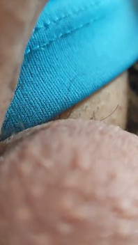 Closeup of Uncircumcised Veiny Cock Jerking off.