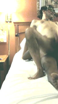 Nypster Sitting on a Big Bareback Black Cock