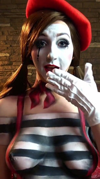 Mime Body Paint sin ruido desafío