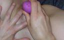 Lutos: Tattoo Girl Masturbating with Face Fuck Red Dildo in Pussy...