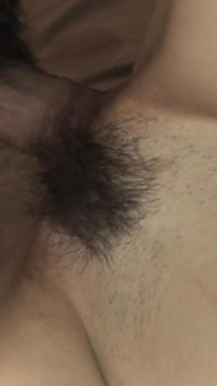 Japanese teen gets her hairy pussy licked and pumped by a dude with big dick