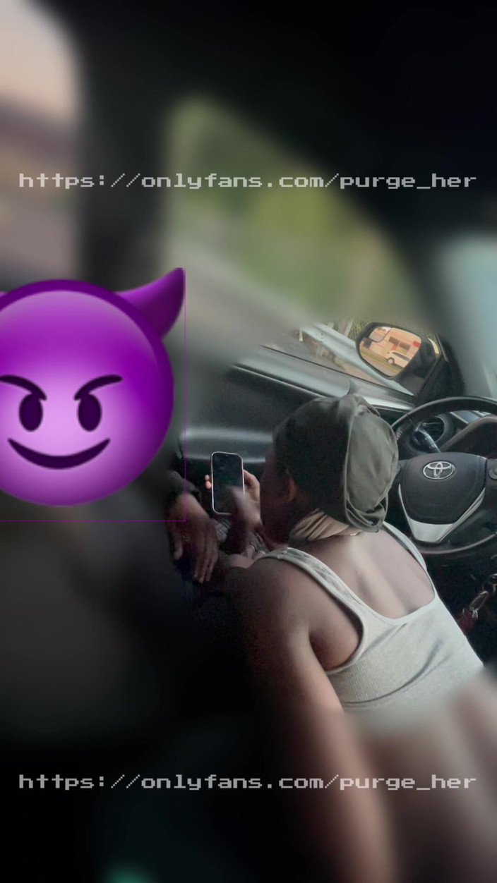 Purge_her: Cars Pass by While She Suck My Dick