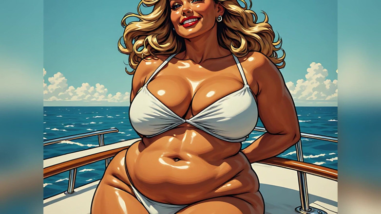 AI Porn: Quente bronzeada ai mulheres em barcos