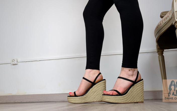 Dame Olga: Shoe Collection: Summer Cork Platform Wedge Sandals - Dame Olga
