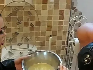 Strict Senz: Miss Alessa Milano Feeding From Toilet Part 2