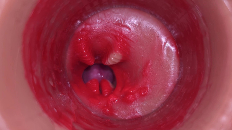 Creme sperm: Super-sperma in der vagina. Ausgezeichnete interne kamera. 4K