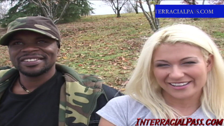 Hush Hush Entertainment: Blonde girl lets 2 Black guys ass fuck her