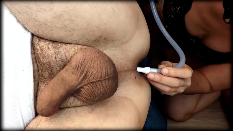 indecentlovers: His farts and his cream enema in my mouth