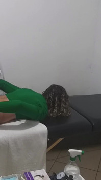 Real Doctor Examines the Patient's Anus and Breasts