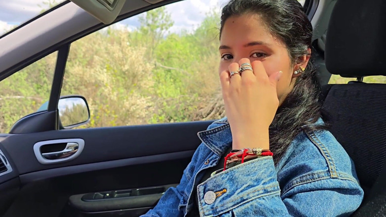 Passionsecret07: Schöne brünette gefickt, um sie in mein auto genommen zu...