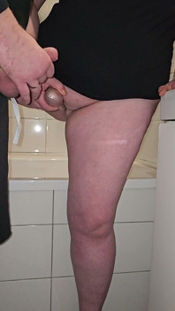 Stepson Begged Me to Cum on My Hairy Pussy Bathroom