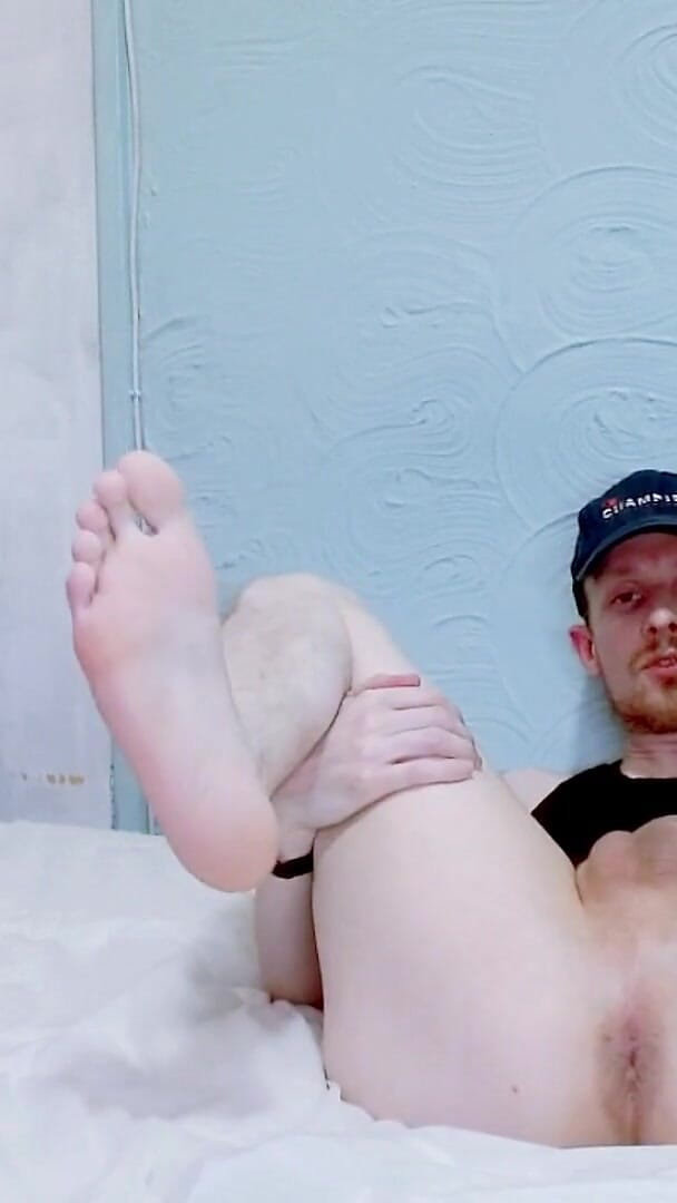 Dirty Talking Legs up Barefeet Intense Moaning Lovense Ridge Hole Play (Britlad)
