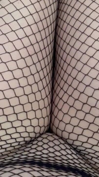 Fishnet Stockings on Feet