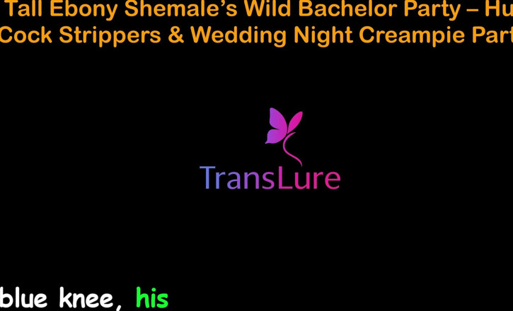 TransLure: English Audio Sex Story - Tall Ebony Shemale’s Wild Bachelor Party -...