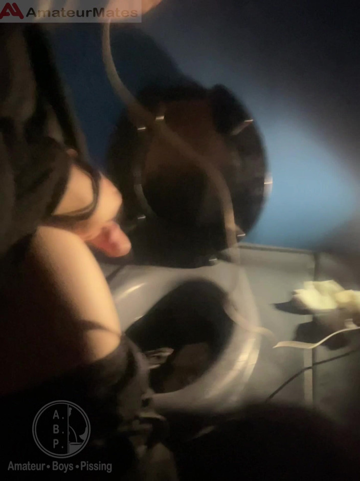 AmateurBoysPissing: Amateur Boy Opens Street Public Toilets, Catches His Ginger Friend...