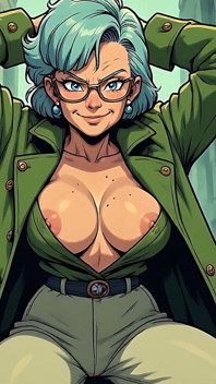 Granny and Mature Cleavage and Tits Art