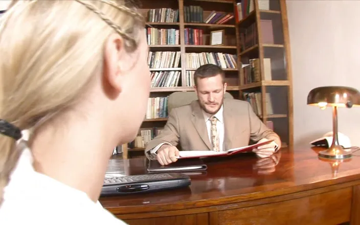 Back to School: Lucky teacher finds two gorgeous college girls and anally fucks...