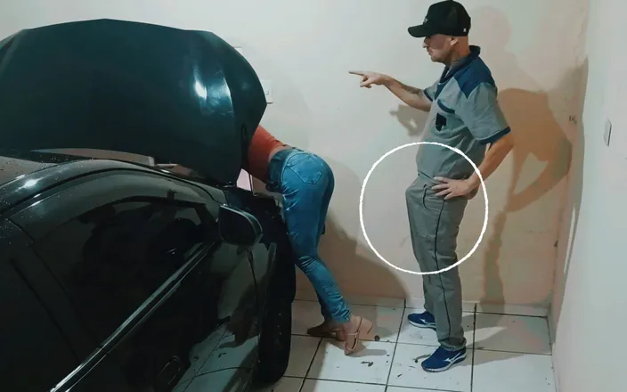 ksalnovinhos: Naughty Mechanic Meets Horny Girl!