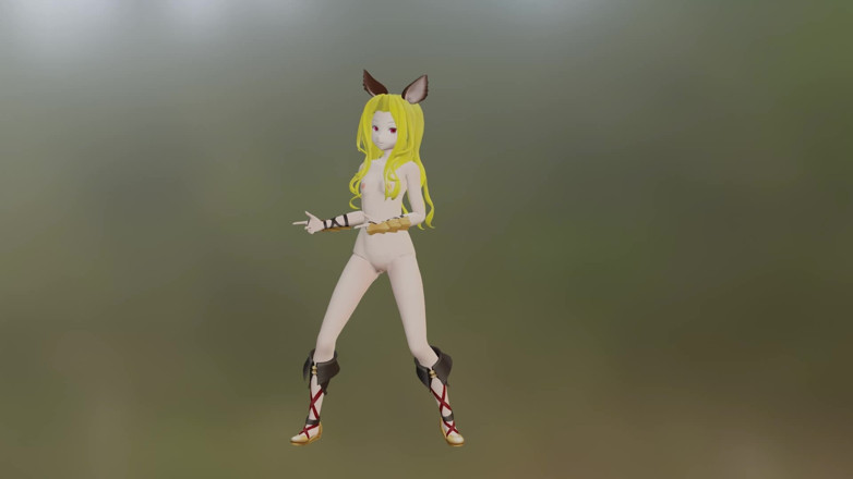 Smixix: S-カタチャポケダンス ブロンドヘアカラー 編集 Smixix