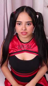 Cheerleader Girl in the Neighborhood