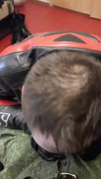Leather Biker Sucks Dick by Men in Uniform Military