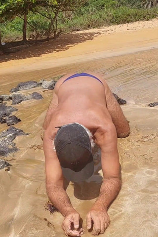 Ladysilvas: Ladysilva travesti bikinisi plajda bunda var 05