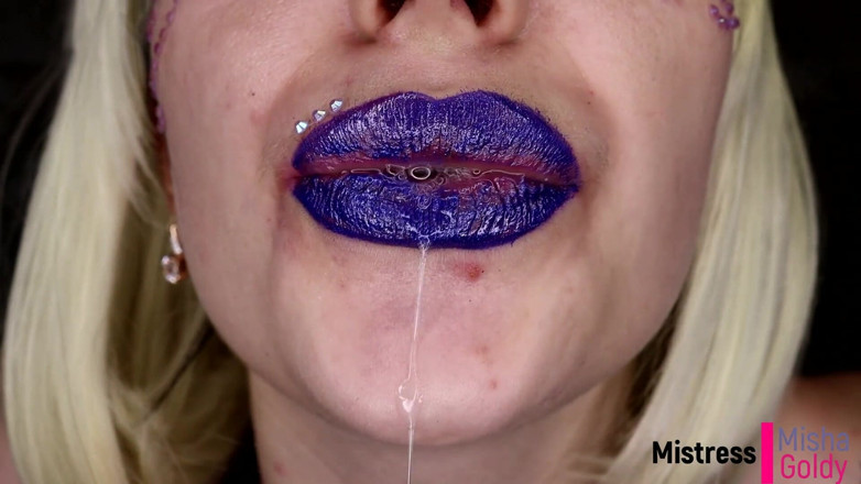 Goddess Misha Goldy: Giantess Drooling and Cumming Before Eating You Alive