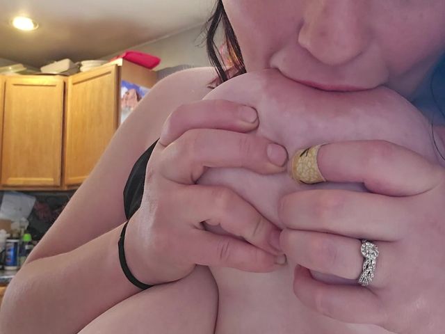 Sucking on My Big Natural Tits (Amazing Waifu)