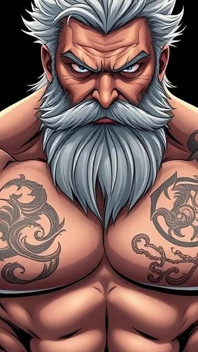 Ai art hombres de fantasía robusta