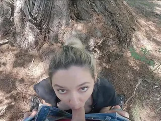 Andy Conel: She sucks me behind a pine tree