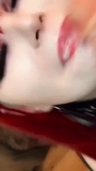 顔めちゃくちゃにうんざりしたサキュバス