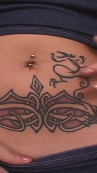 Pierced and Tatted First Timer Bares All in Casting
