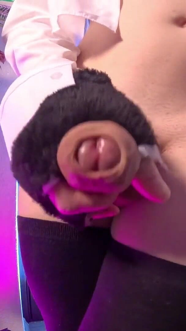 Cute Femboy Cums on His Stockings for You (Horny Johny)